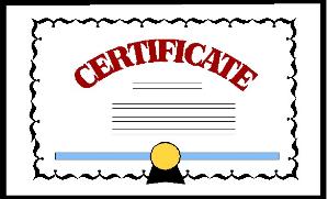Of Achievement Clipart. certificate clipart