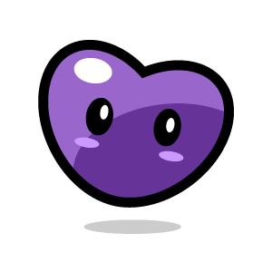 of Heart Clipart - Purple .