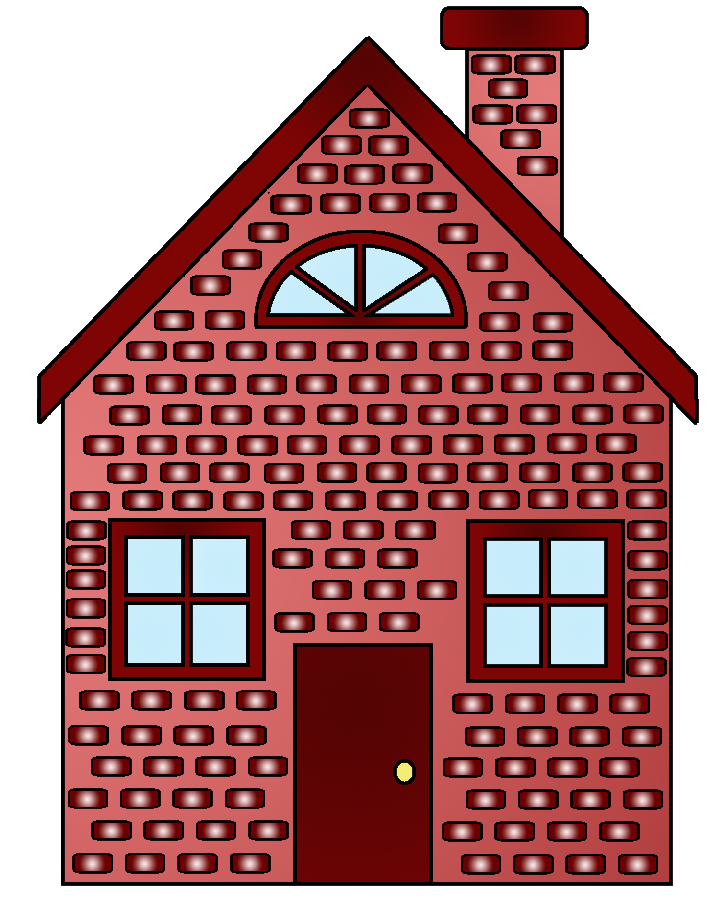 Of Little Pigs Brick House - Brick House Clipart