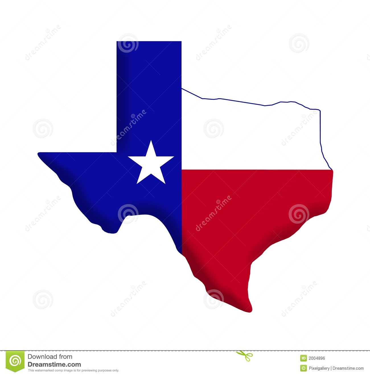 Texas Flag 073011 Vector Clip