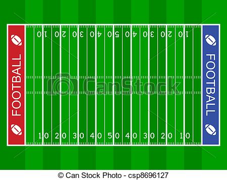 Of Vector American Football F - Clipart Football Field