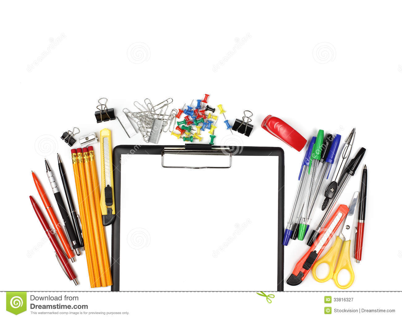 Office Supplies Clipart Image