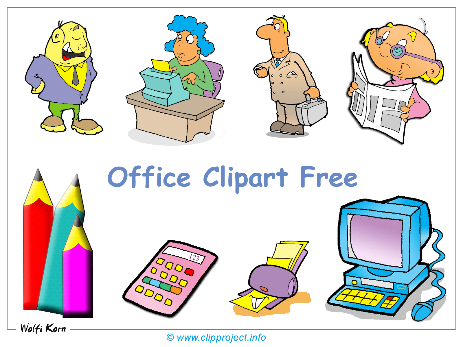 Office Clip Art Water Bottle 