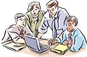 Office People Working Clipart - Office Worker Clipart