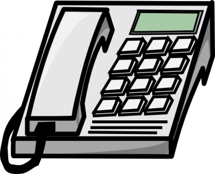 Office Phone Clip Art Free Vector In Open Office Drawing Svg Svg