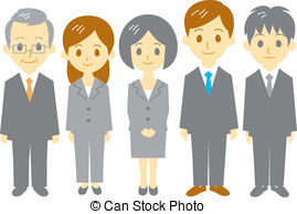 ... office workers, vector fi - Office Worker Clipart