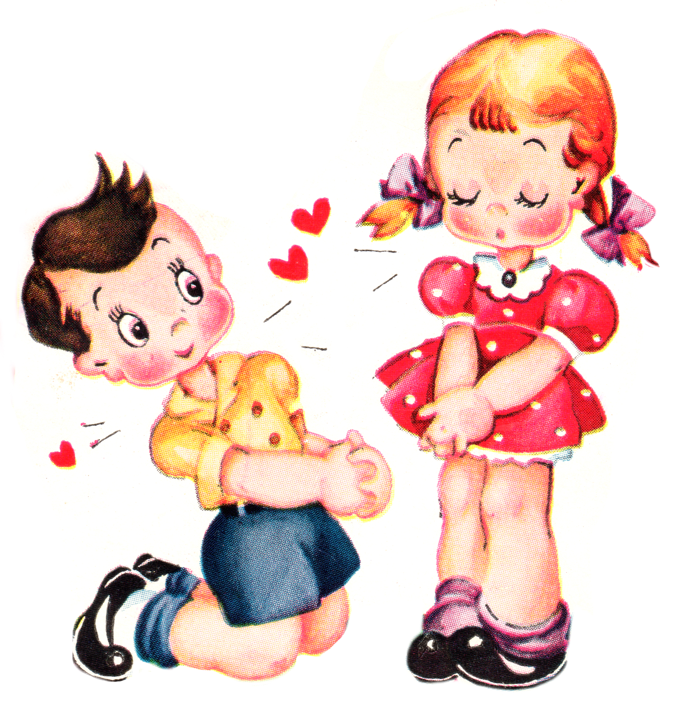 Oh! ... - Free Vintage Valentine Clip Art