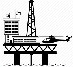 oil rig: Oil drilling rig .