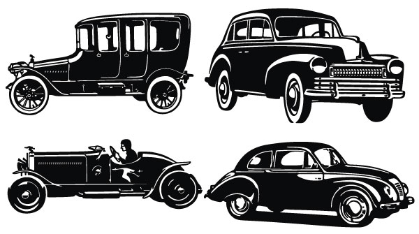 clip art and Old cars .