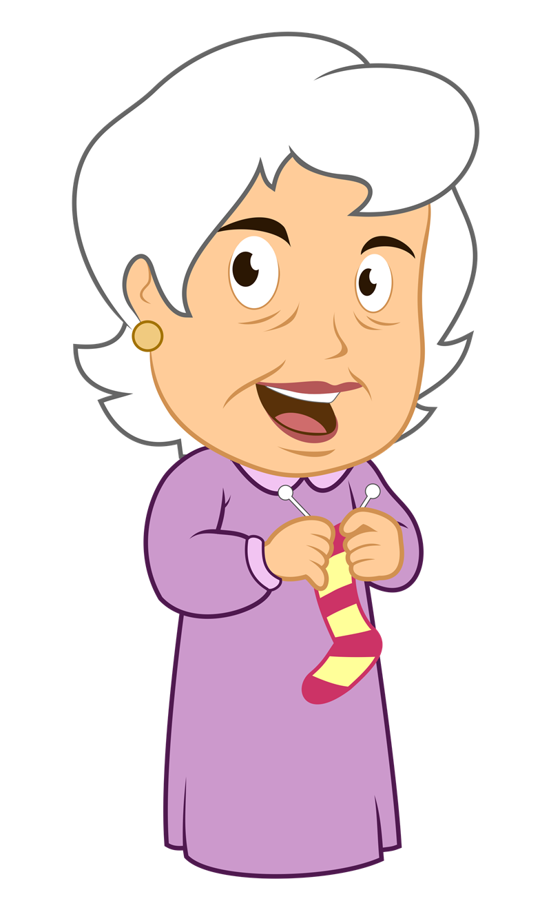 Old Grandma Clipart. grandmother4