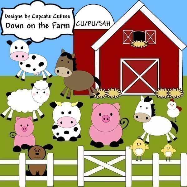 This cute cartoon barn clip a
