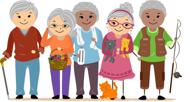 Old people clip art and .
