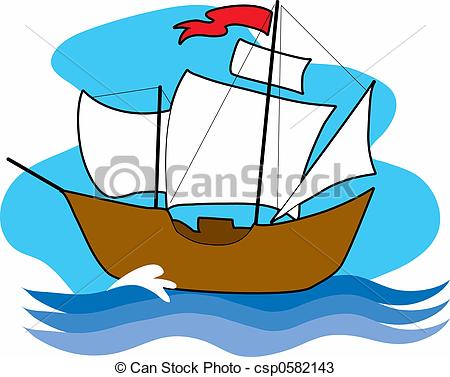 ... Old Sailing Ship - An old - Sailing Ship Clip Art