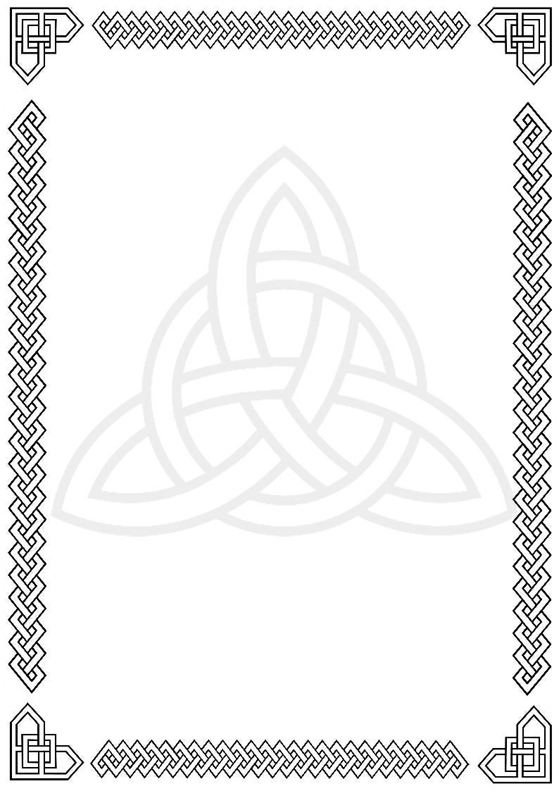 On first appearances, the Celtic Angular Knot Border ...
