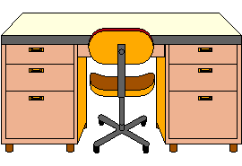 Desk clip art free vector .
