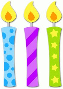 One birthday candle clipart - ClipartFest