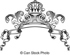 ... One Color Royal Crown Vintage Curves Banner