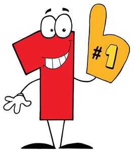 One Number 1 Clip Art - Number One Clipart
