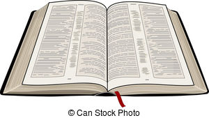 ... Open Bible - A vector illustration of an open Bible,.