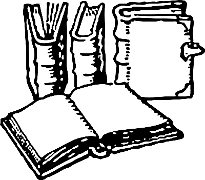 Open Book Clip Art Black And White - Clipart library