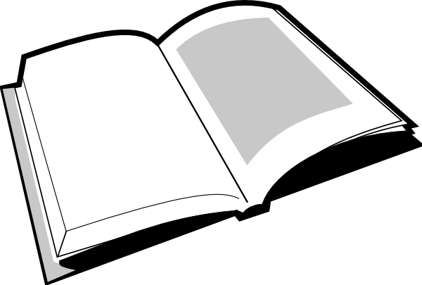 Open Book Clipart Black And White Clipart Panda Free Clipart