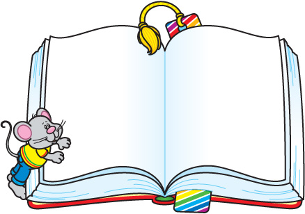 open book clipart black and w