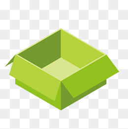 Green open box