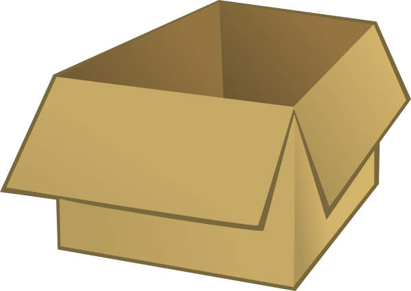 Open Box Front Clipart