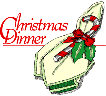 Open Christmas Day . - Christmas Dinner Clipart