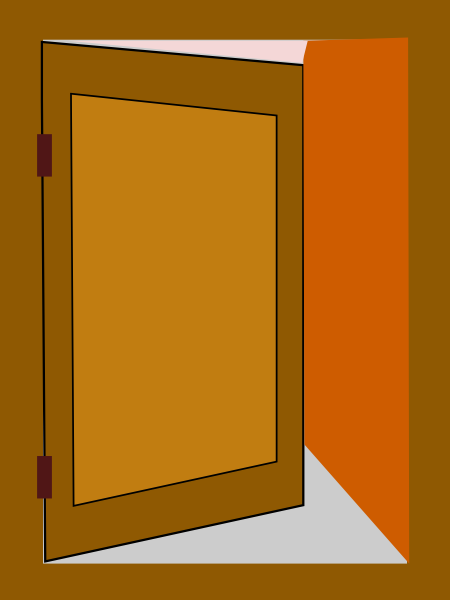Open Classroom Door Clipart Door 4 Clip Art Vector Clip