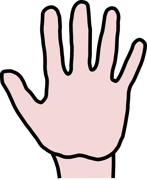 Open Hand Clip Art - Clip Art Of Hands