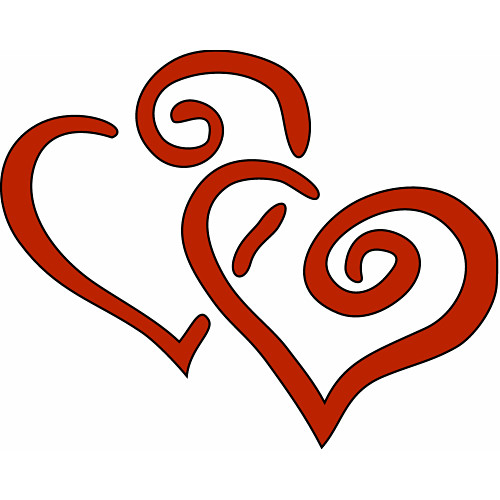 Open Heart Clip Art - Clipart - Free Clipart Of Hearts