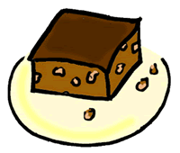 Clip Art Brownie Isolated Bro