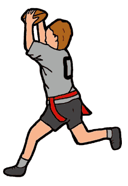 Flag football clipart free to