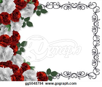 rose clip art border