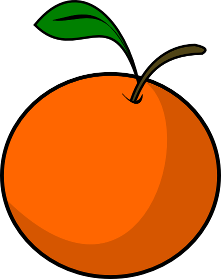 Simple Orange Fruit Clipart F