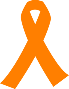 Orange Cancer Ribbon Clip Art - Cancer Ribbon Clipart
