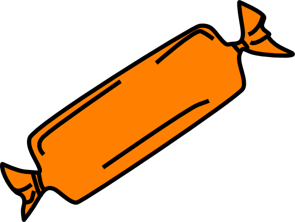 Orange Candy Bar clip art - vector clip art online, royalty free