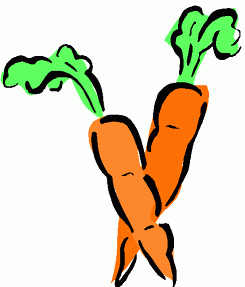 Carrot outline clipart kid
