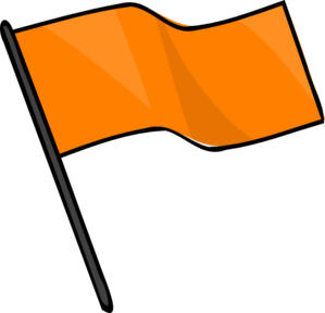 Orange Flag Clipart #1