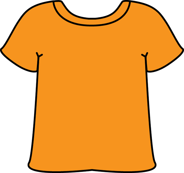 Orange Tshirt - Tshirt Clipart