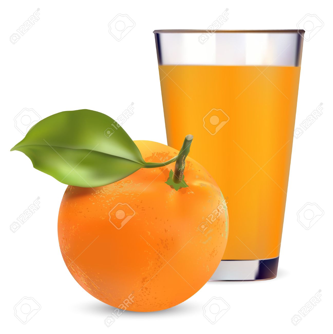 Orange juice vitamin clip art