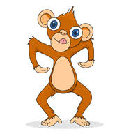 orangutan cartoon style clipa - Orangutan Clipart