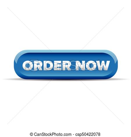 Order Now Button Blue Vector - Order Now Button Clipart