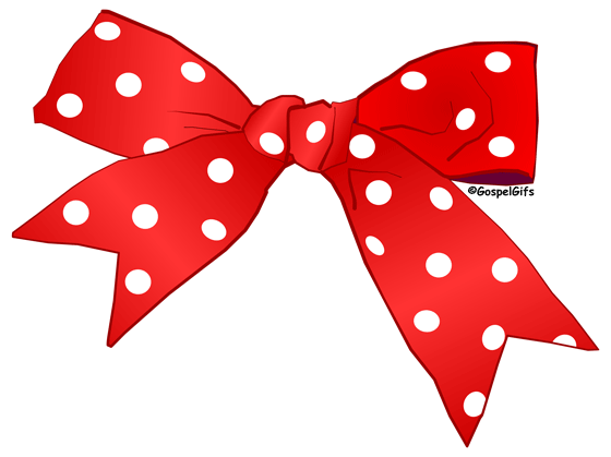 Original Free Christian Clip  - Red Ribbon Clip Art