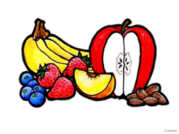 Healthy Snack Time Clipart #1