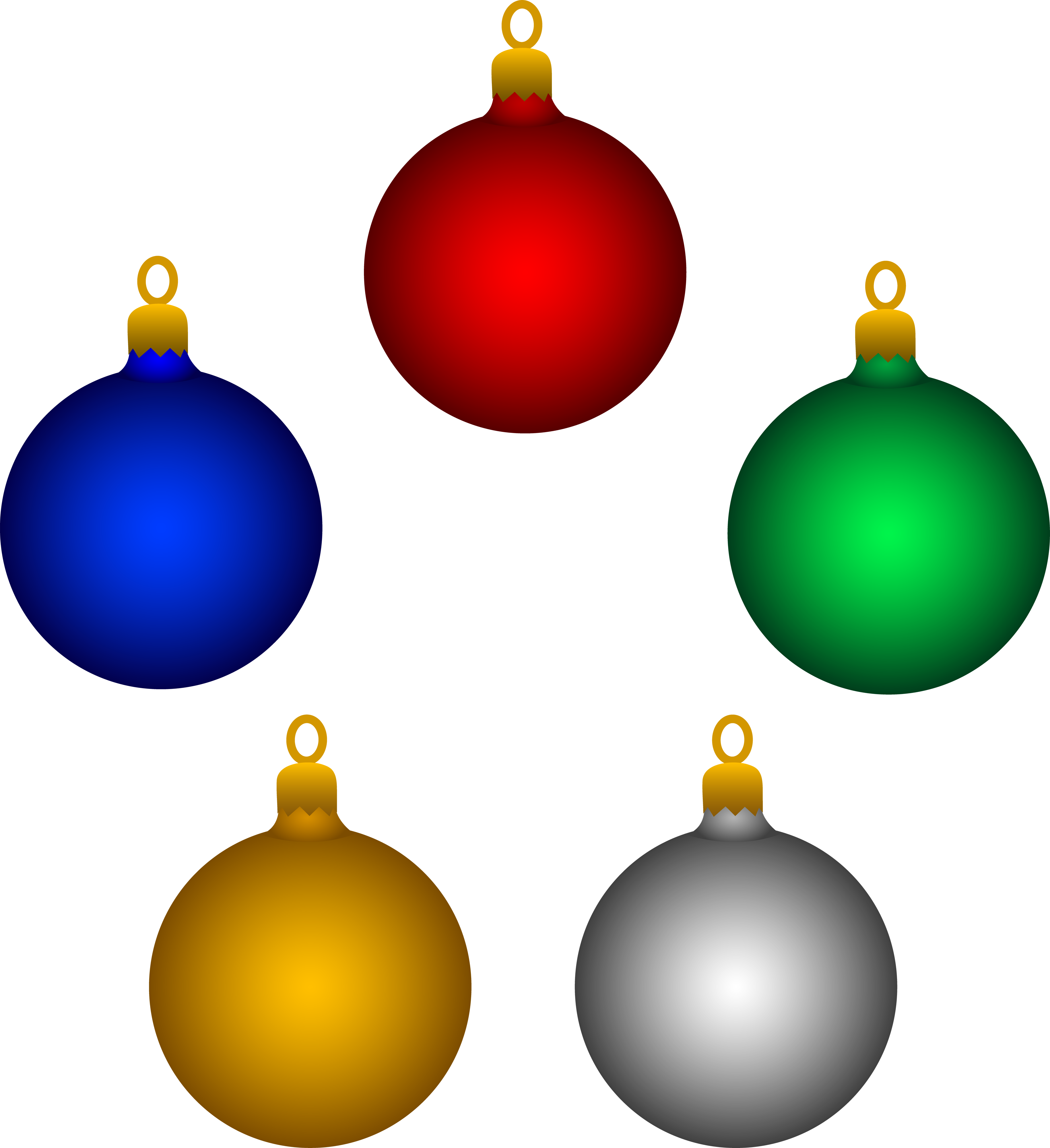 Ornament Clip Art - Christmas Decorations Clipart