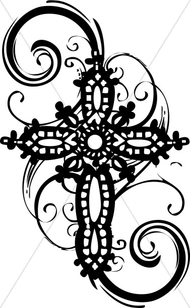 Free Cross Clipart Black And 
