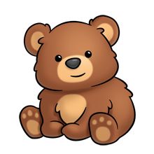 Ou Des Flash Cards More Baby Bear Drawing Cute Bears Bear Clipart