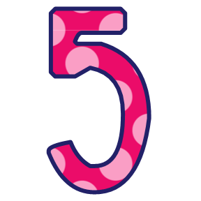 number 5 clipart